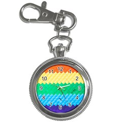 Mandalas-1084082 Textured-rainbow Key Chain Watches by jellybeansanddinosaurs