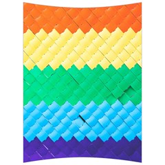 Mandalas-1084082 Textured-rainbow Back Support Cushion by jellybeansanddinosaurs