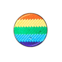 Mandalas-1084082 Textured-rainbow Hat Clip Ball Marker (4 Pack) by jellybeansanddinosaurs