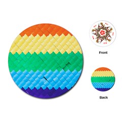 Mandalas-1084082 Textured-rainbow Playing Cards Single Design (round) by jellybeansanddinosaurs