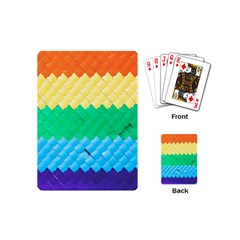 Mandalas-1084082 Textured-rainbow Playing Cards Single Design (mini) by jellybeansanddinosaurs