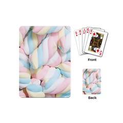 Rainbow-cake-layers Marshmallow-candy-texture Playing Cards Single Design (mini) by jellybeansanddinosaurs