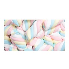 Rainbow-cake-layers Marshmallow-candy-texture Satin Wrap by jellybeansanddinosaurs