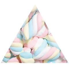 Rainbow-cake-layers Marshmallow-candy-texture Wooden Puzzle Triangle by jellybeansanddinosaurs