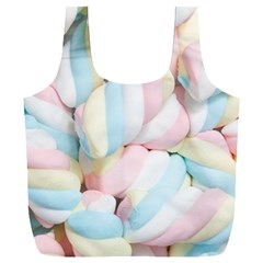 Rainbow-cake-layers Marshmallow-candy-texture Full Print Recycle Bag (xxxl) by jellybeansanddinosaurs