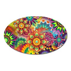 Mandalas-1084082 Oval Magnet by jellybeansanddinosaurs