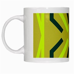 Abstract Pattern Geometric Backgrounds   White Mug by Eskimos