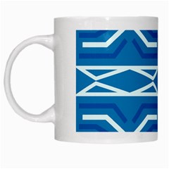 Abstract Pattern Geometric Backgrounds   White Mug by Eskimos