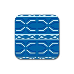 Abstract Pattern Geometric Backgrounds   Rubber Coaster (square) by Eskimos