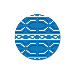 Abstract Pattern Geometric Backgrounds   Magnet 3  (round) by Eskimos