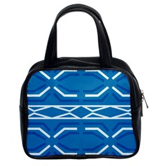 Abstract Pattern Geometric Backgrounds   Classic Handbag (two Sides) by Eskimos