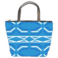 Abstract Pattern Geometric Backgrounds   Bucket Bag by Eskimos