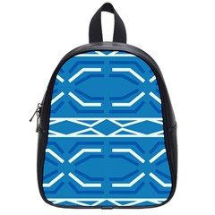 Abstract Pattern Geometric Backgrounds   School Bag (small) by Eskimos