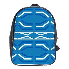 Abstract Pattern Geometric Backgrounds   School Bag (xl) by Eskimos