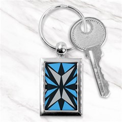 Abstract Pattern Geometric Backgrounds   Key Chain (rectangle) by Eskimos