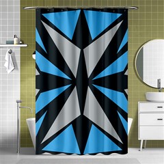 Abstract Pattern Geometric Backgrounds   Shower Curtain 48  X 72  (small)  by Eskimos