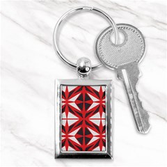 Abstract Pattern Geometric Backgrounds   Key Chain (rectangle) by Eskimos