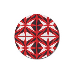 Abstract Pattern Geometric Backgrounds   Magnet 3  (round) by Eskimos