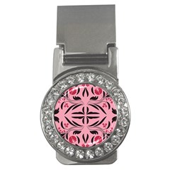 Floral Folk Damask Pattern  Money Clips (cz)  by Eskimos