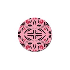 Floral Folk Damask Pattern  Golf Ball Marker (4 Pack) by Eskimos