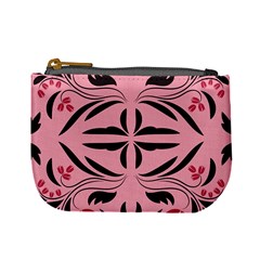 Floral Folk Damask Pattern  Mini Coin Purse by Eskimos