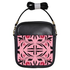 Floral Folk Damask Pattern  Girls Sling Bag by Eskimos