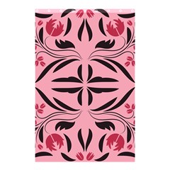 Floral Folk Damask Pattern  Shower Curtain 48  X 72  (small)  by Eskimos