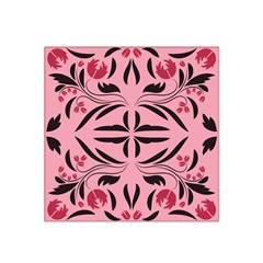 Floral Folk Damask Pattern  Satin Bandana Scarf by Eskimos