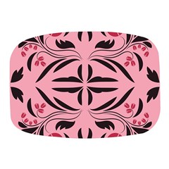 Floral Folk Damask Pattern  Mini Square Pill Box