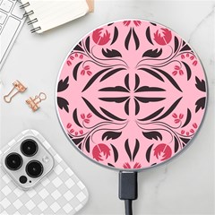 Floral Folk Damask Pattern  Wireless Charger