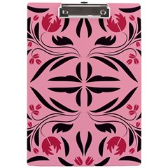 Floral Folk Damask Pattern  A4 Clipboard by Eskimos