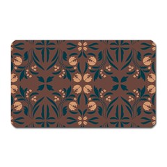 Floral Folk Damask Pattern  Magnet (rectangular) by Eskimos