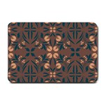 Floral folk damask pattern  Small Doormat  24 x16  Door Mat