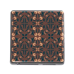 Floral Folk Damask Pattern  Memory Card Reader (square 5 Slot) by Eskimos