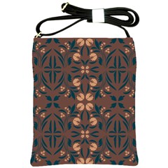 Floral Folk Damask Pattern  Shoulder Sling Bag by Eskimos