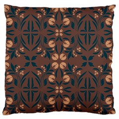 Floral Folk Damask Pattern  Standard Flano Cushion Case (one Side) by Eskimos