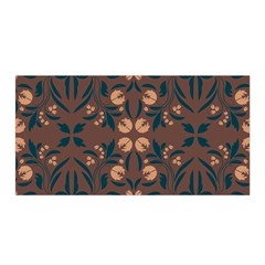 Floral Folk Damask Pattern  Satin Wrap by Eskimos