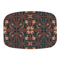 Floral Folk Damask Pattern  Mini Square Pill Box