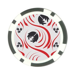 Folk Flowers Print Floral Pattern Ethnic Art Poker Chip Card Guard by Eskimos