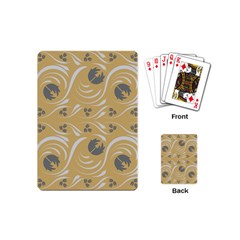 Folk Flowers Print Floral Pattern Ethnic Art Playing Cards Single Design (mini) by Eskimos