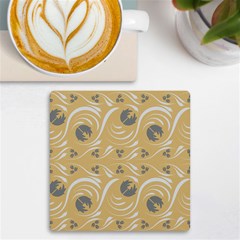 Folk Flowers Print Floral Pattern Ethnic Art Uv Print Square Tile Coaster 