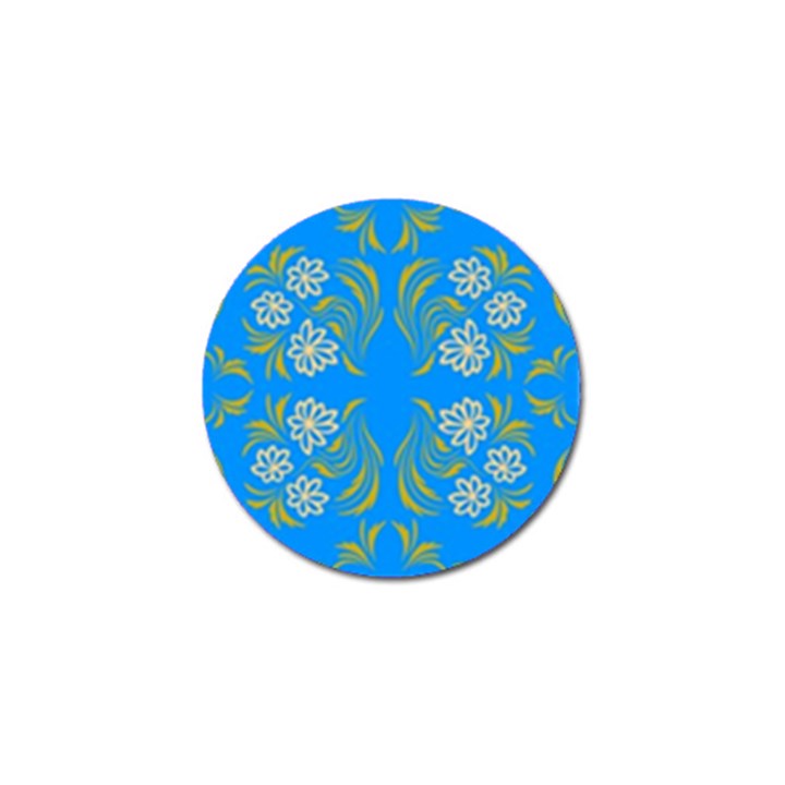 Floral folk damask pattern  Golf Ball Marker (4 pack)