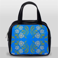 Floral Folk Damask Pattern  Classic Handbag (one Side) by Eskimos