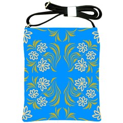 Floral Folk Damask Pattern  Shoulder Sling Bag by Eskimos