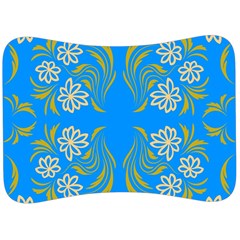 Floral Folk Damask Pattern  Velour Seat Head Rest Cushion by Eskimos