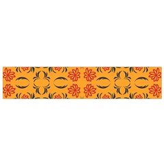 Floral Folk Damask Pattern  Small Flano Scarf by Eskimos