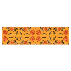 Floral Folk Damask Pattern  Satin Scarf (oblong) by Eskimos