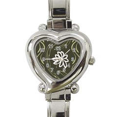 Folk Flowers Print Floral Pattern Ethnic Art Heart Italian Charm Watch by Eskimos