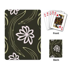 Folk Flowers Print Floral Pattern Ethnic Art Playing Cards Single Design (rectangle) by Eskimos