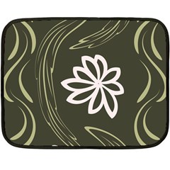 Folk Flowers Print Floral Pattern Ethnic Art Double Sided Fleece Blanket (mini)  by Eskimos